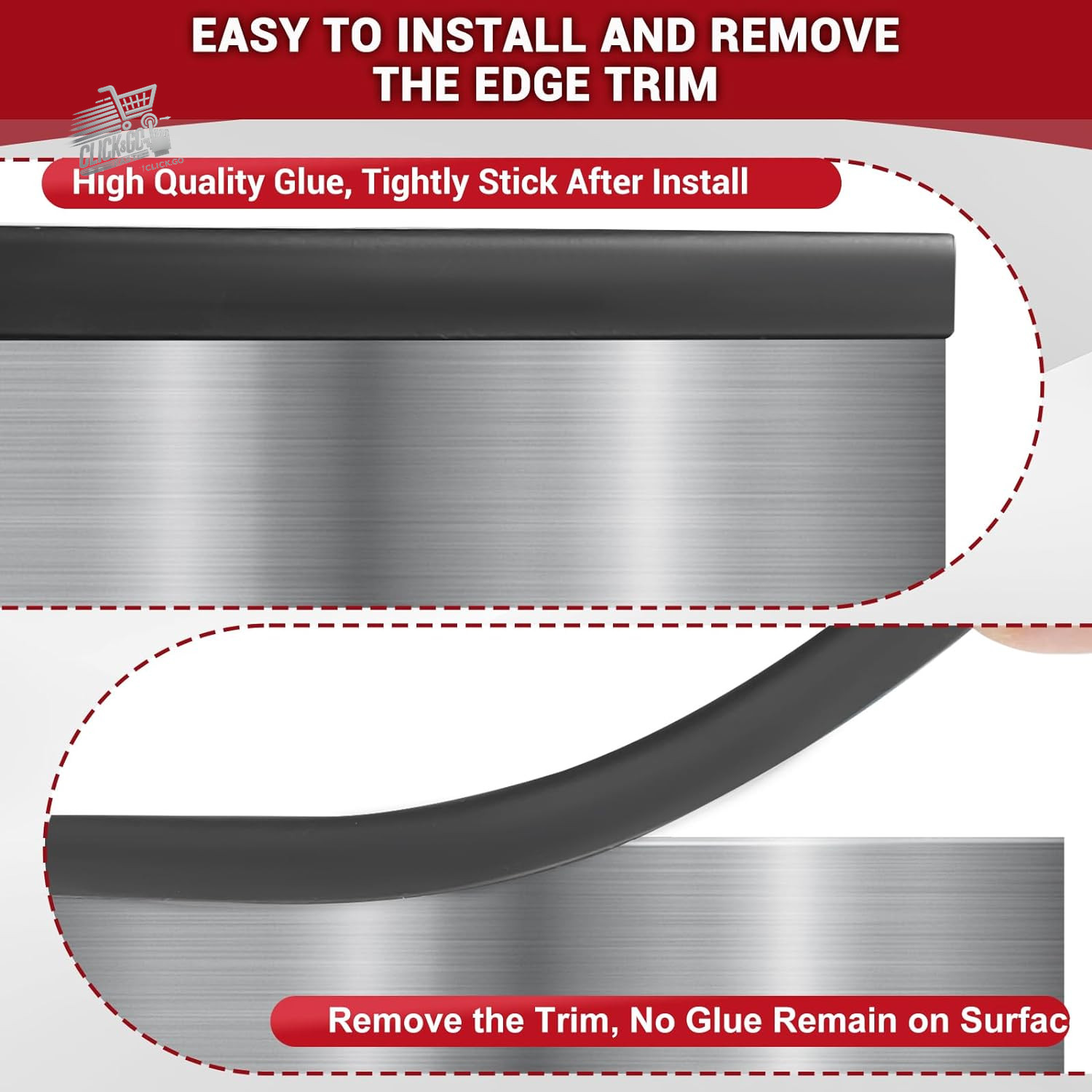 Rubber edge adhesive U flexible 38mm protection edges movable wood black 6mt S