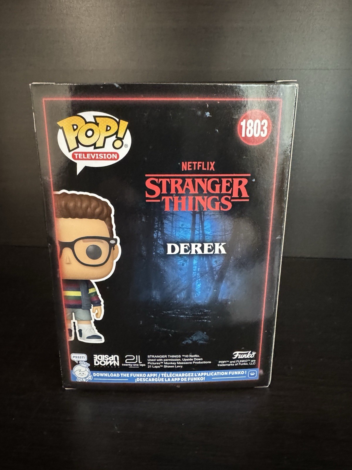Funko Pop! Derek Turnbow #1803 Stranger Things Exclusive Vinyl Figure +PROTECTOR