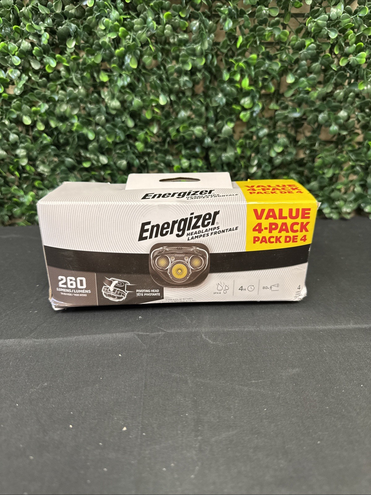 Energizer 4-Pack LED Headlamps - 260 Lumens, Water Resistant for All Outdoors