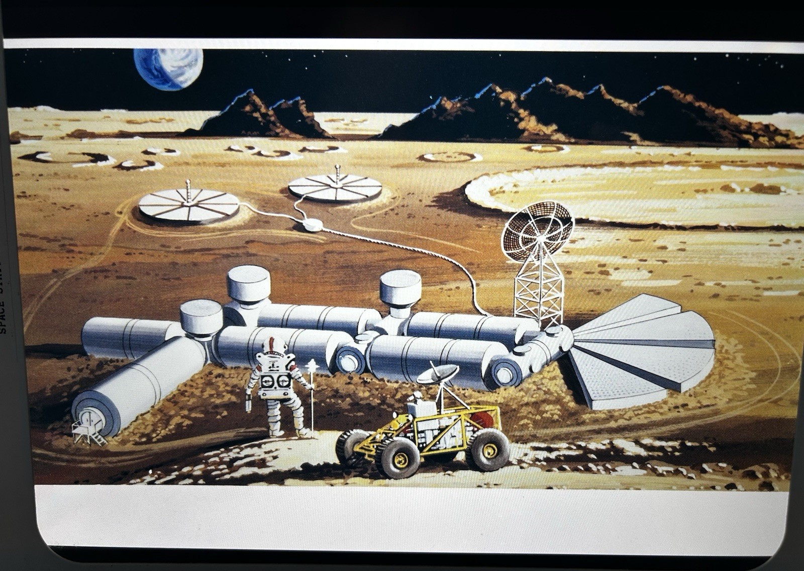 1988 NASA KSC Space Station Lunar Operations Concept Presentation Transparency