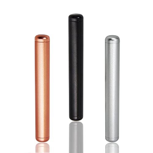 Metal Air Tight Tube Pill Container Water Proof Tube Storage Fit in Pocket Pu...