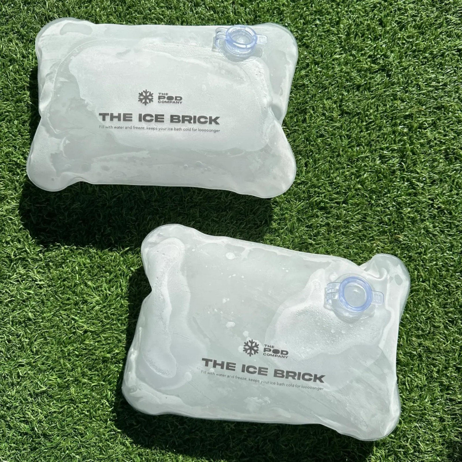 3-Pack Reusable Ice Bricks, 3 lb Cold Plunge Blocks for Long-Lasting Cooling