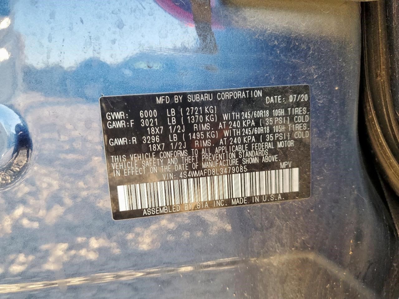 Camera/Projector Camera Windshield Mounted Eye Sight Fits 20 ASCENT 359761
