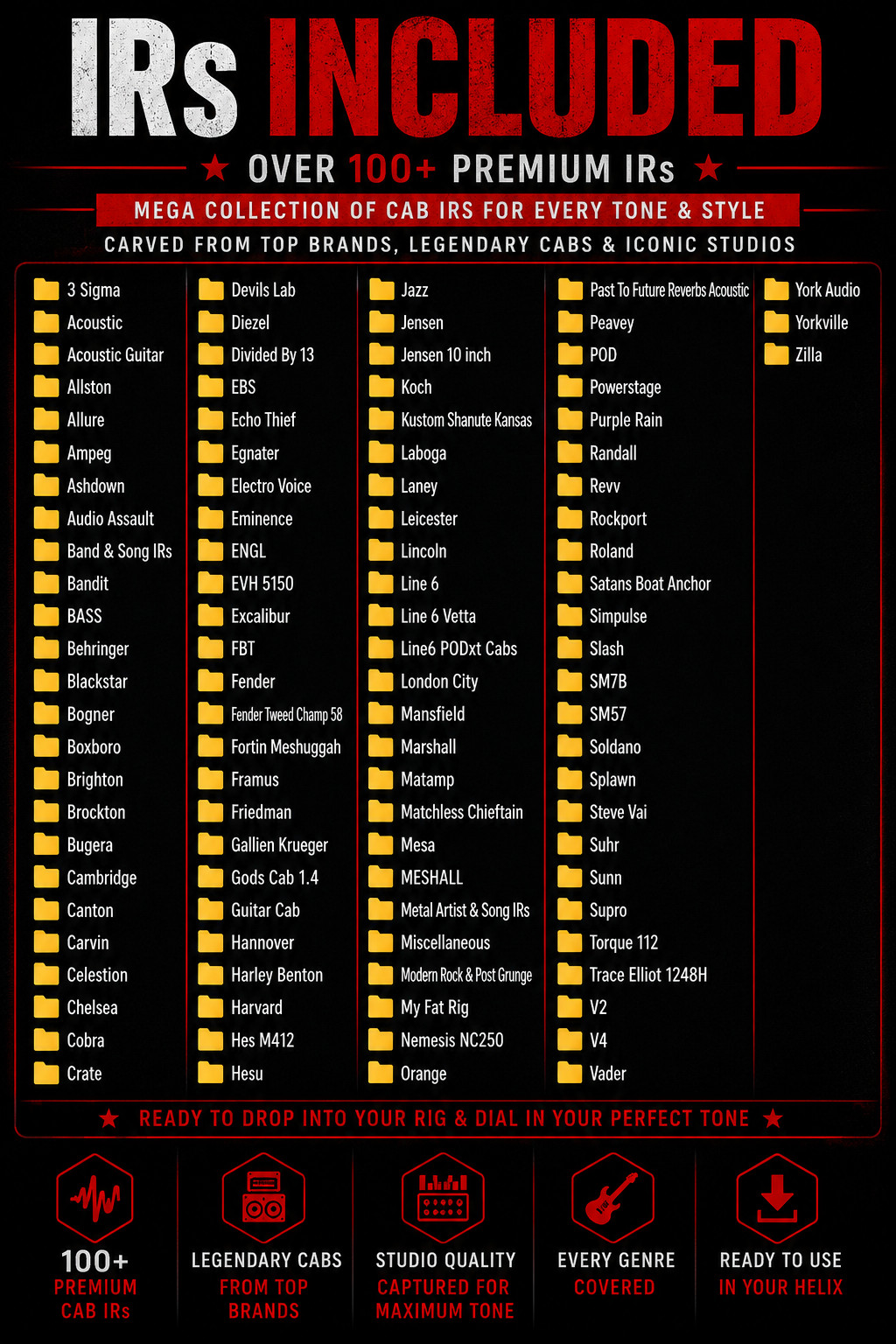 Line 6 Helix Huge Patch & IR Collection – The Ultimate Bundle
