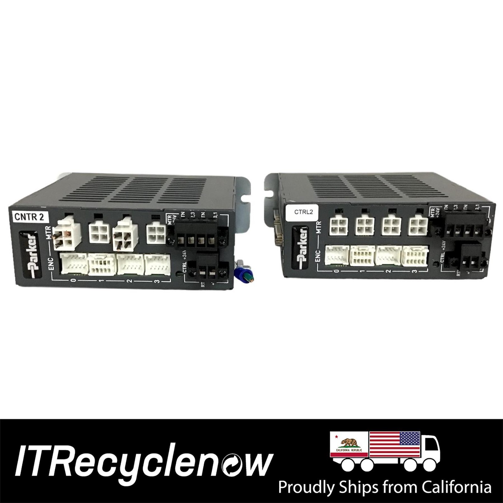 Pair 2x PARKER MOTION CONTROL Servo Motor Driver 24V 4x MTR ACR7000