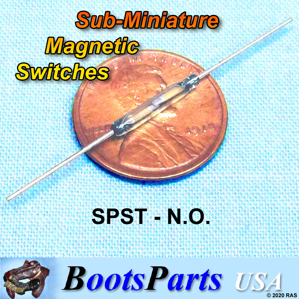 (4) Tiny MAGNETIC Switches for SECRET hidden uses, 500 mA, 100 VAC *USA SELLER*