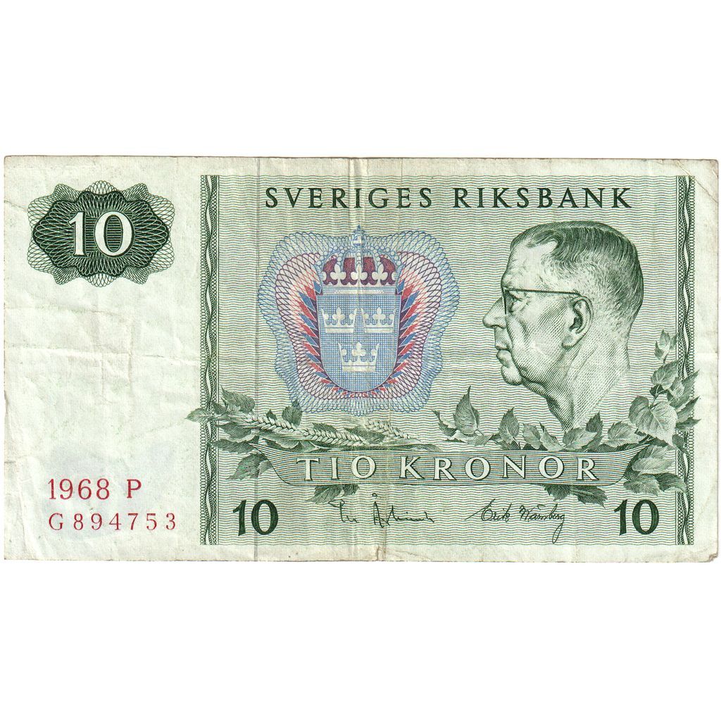 [#335774] Sweden, 10 Kronor, VF