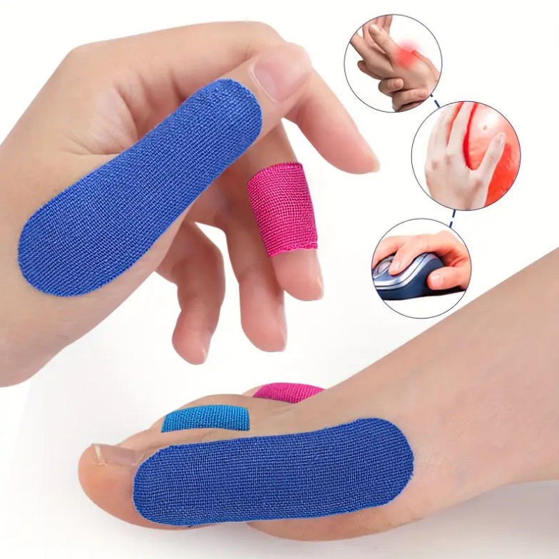 20pc Bowling Finger Tape Support Patches Bowling Thumb Elastic Spandex Thumb