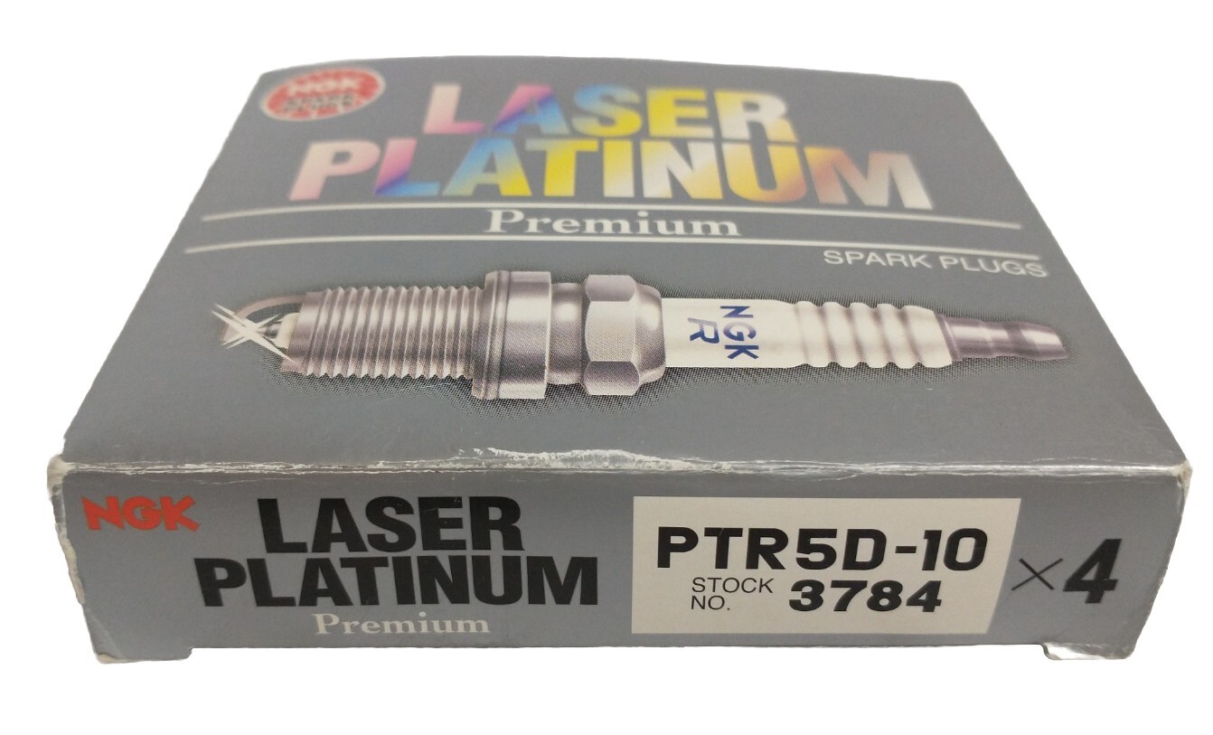 4 Pack NGK Platinum SPARK PLUGS PTR5D-10 Stock No. 3784