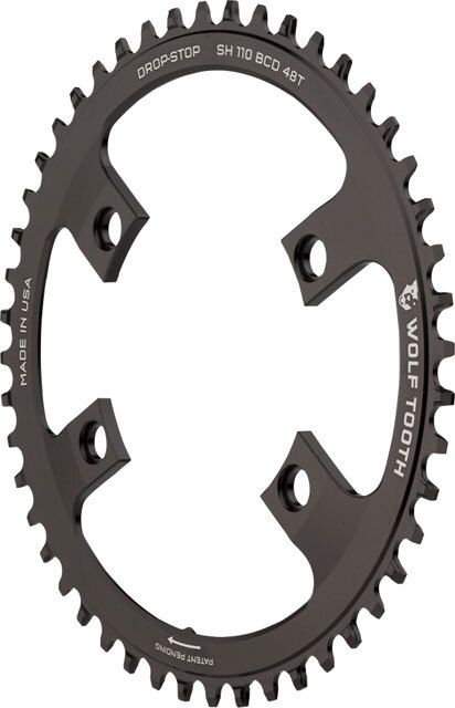 Wolf Tooth Shimano 110 Asymmetric BCD Chainring - 48t, 110 Asymmetric BCD, 4-Bol