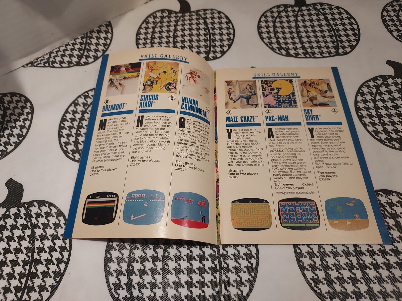 Vintage Atari Catalog 49 Game Program Cartridges 1982