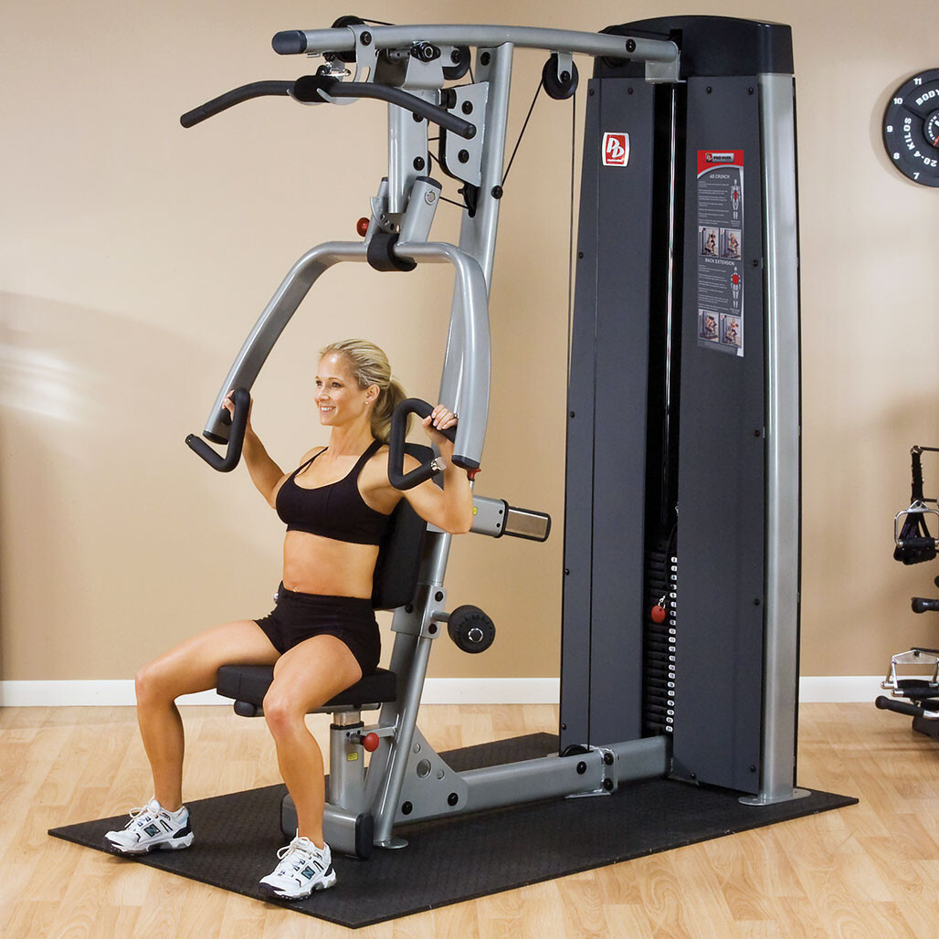 Body-Solid ProDual Press Arm Lat Machine with 210 lb. Stack