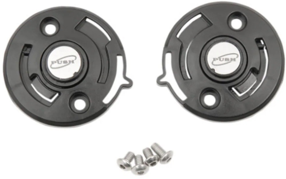 509 Delta R3 Helmet Shield Pivot Base Plates Kit Black