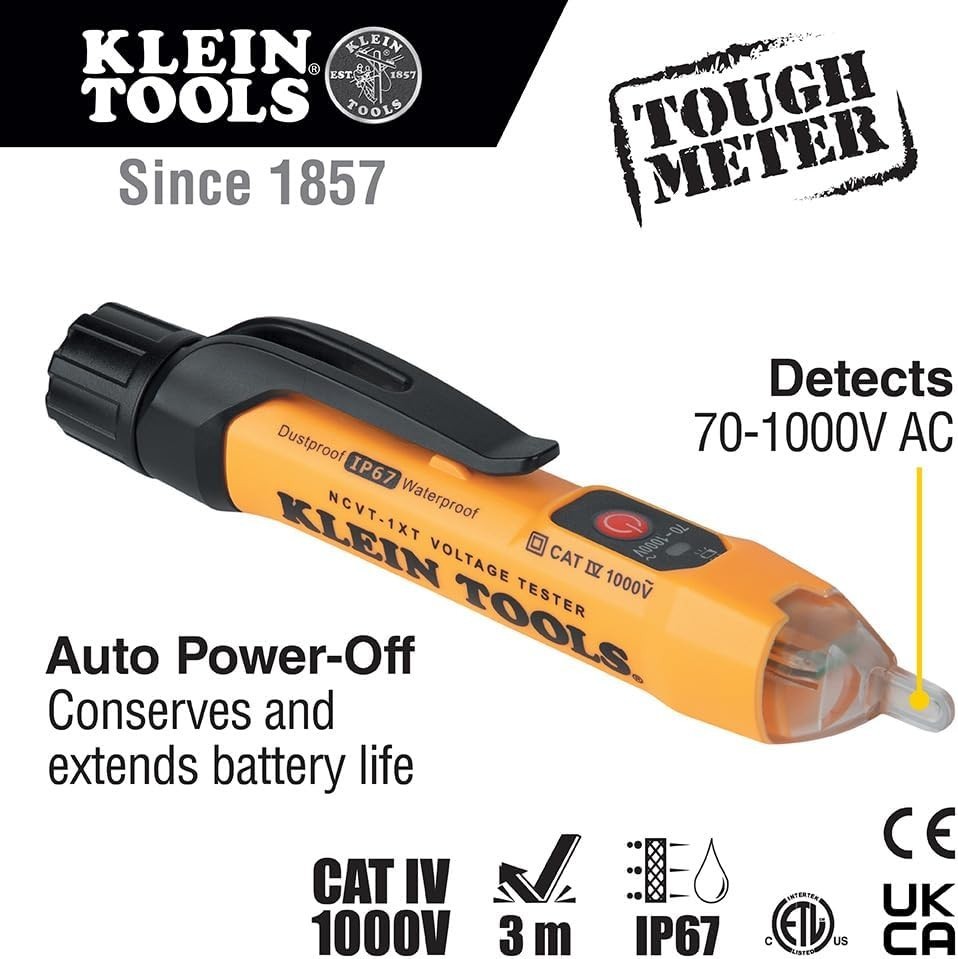 Comprehensive Voltage Detection Kit: Multimeter & Outlet Tester by Klein Tools