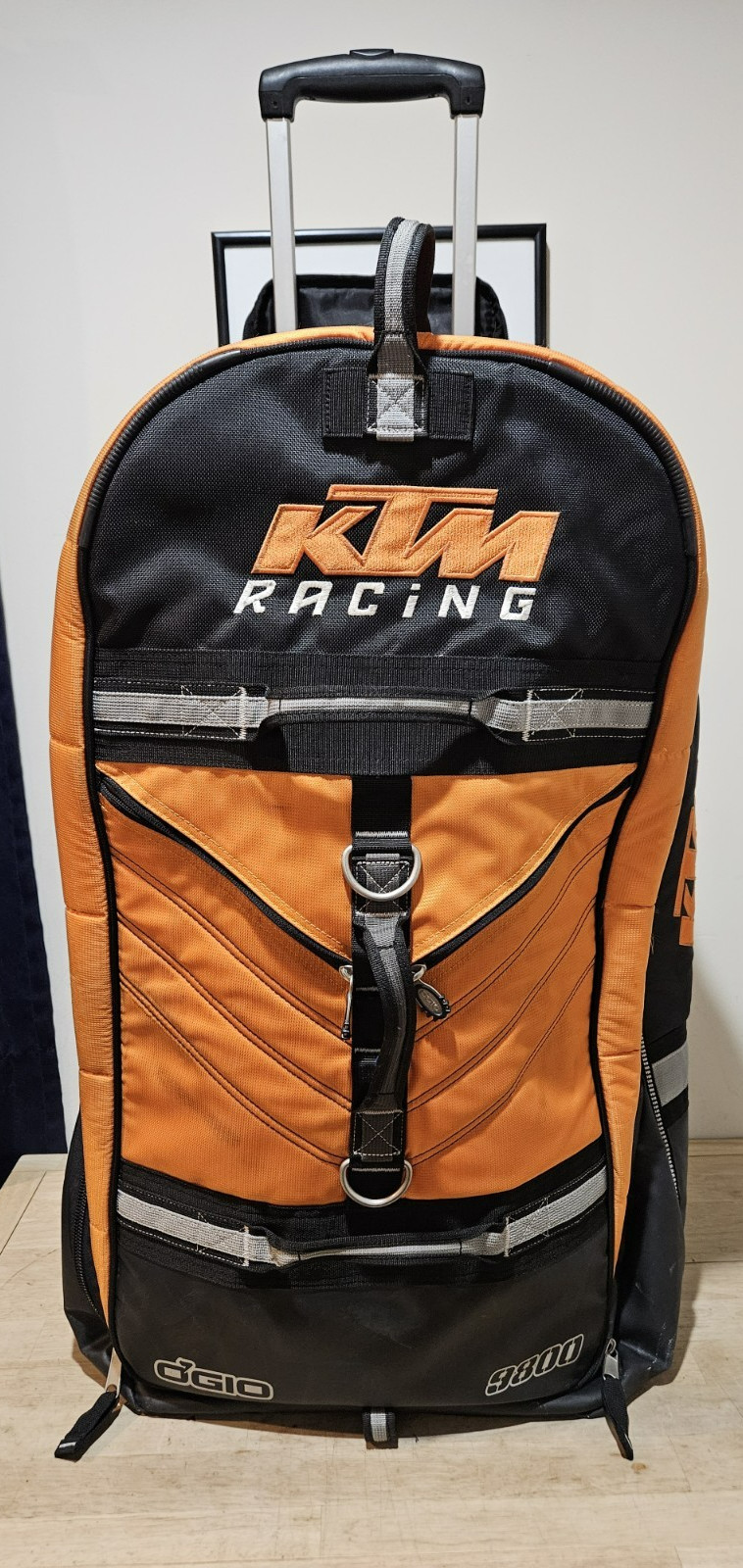 Vintage KTM Team 9800 Gear Travel Bag in Orange & Black by Ogio Wheels 2004