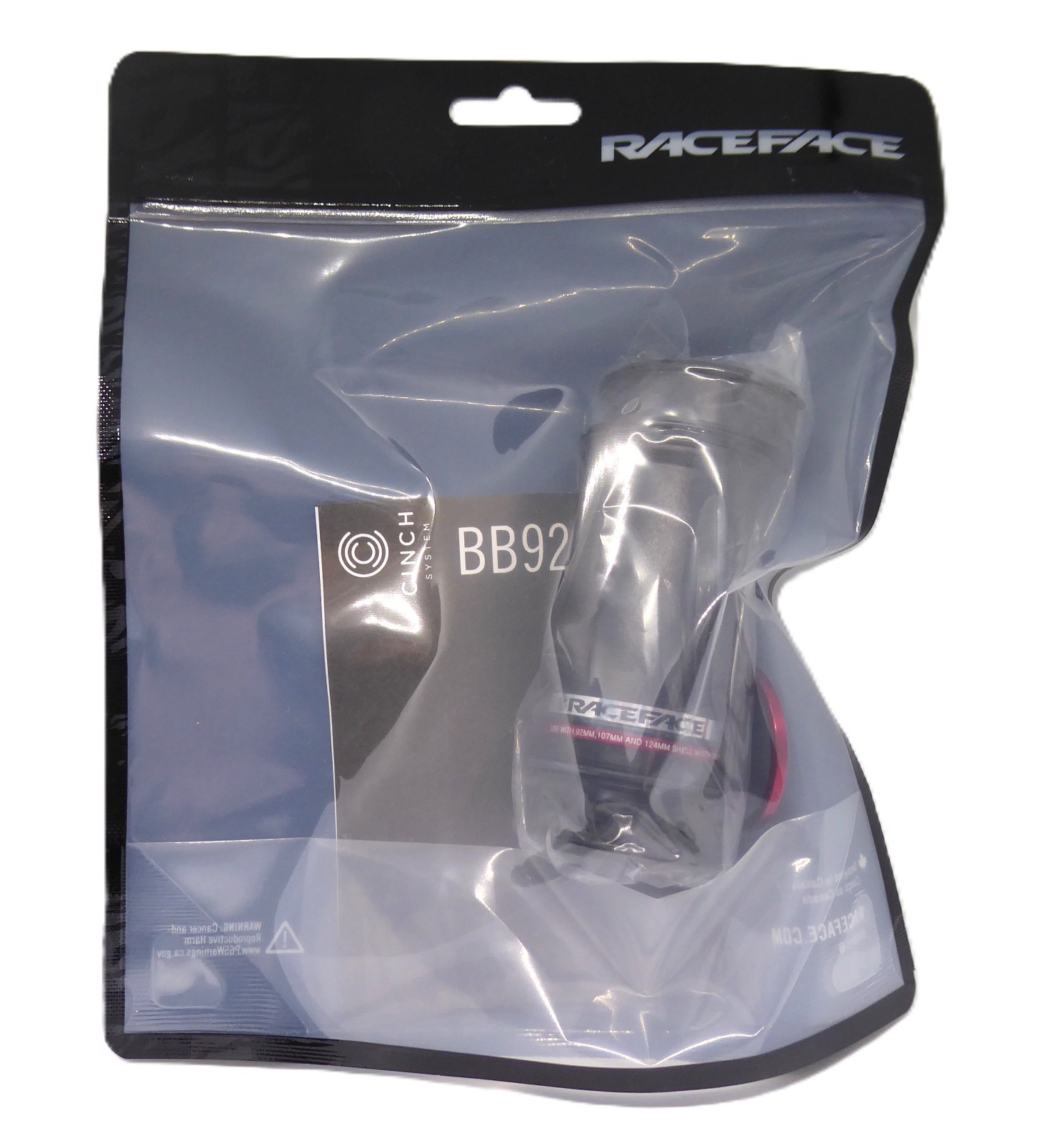 RaceFace CINCH BB92 Bottom Bracket: 41mm ID x 92mm Shell x 30mm Spindle