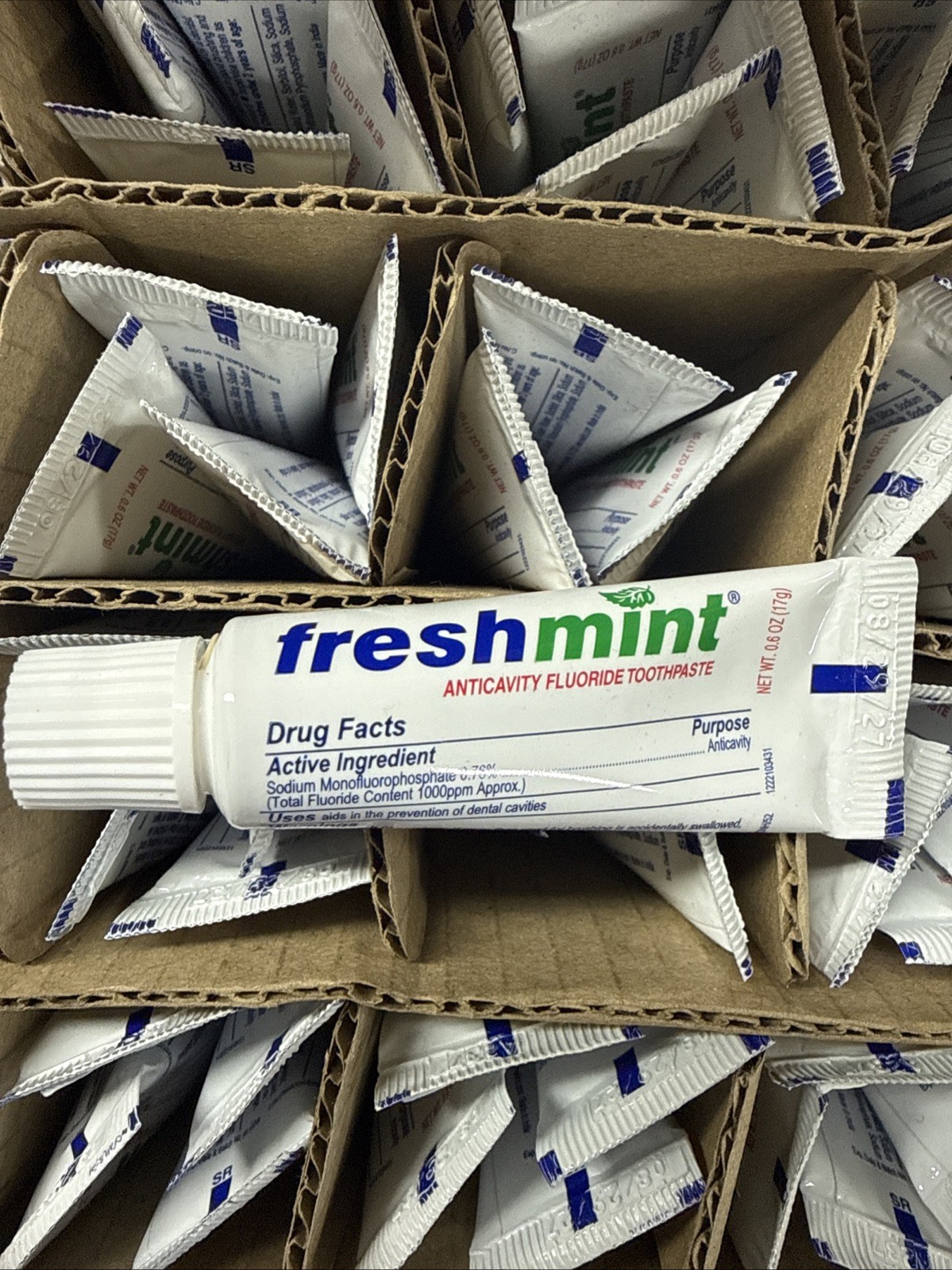 144 Freshmint Toothpaste Hotel Travel .6 oz