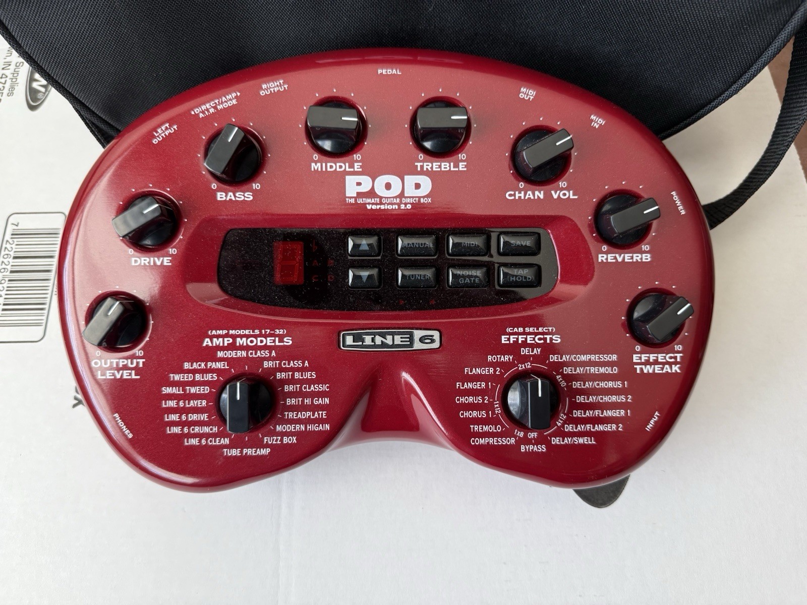 Line 6 POD 2.0 Amp Modeler Multi-Effects Processor w/Manual