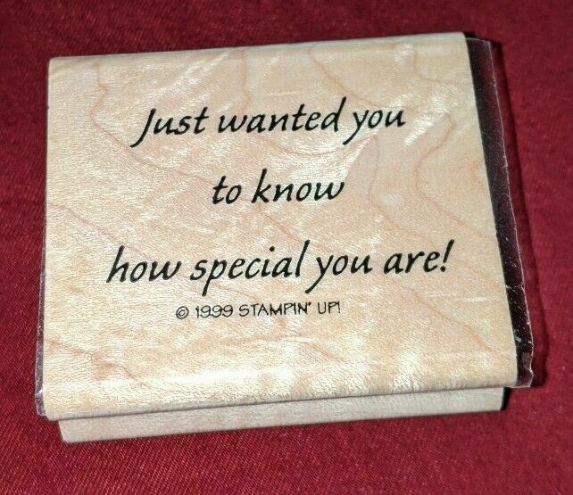 Just Wanted You To Know Special Are Stampin Up Versatile Verses WM Rubber Stamp