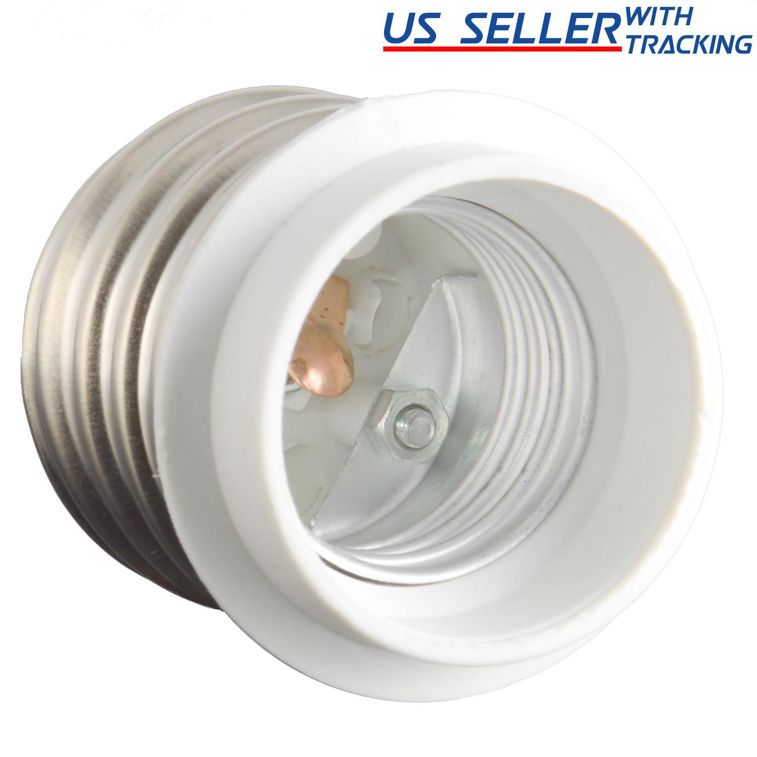 (5-pack) Light Bulb Socket Adapter Mogul Base E39 to Medium E26 Screw Reducer