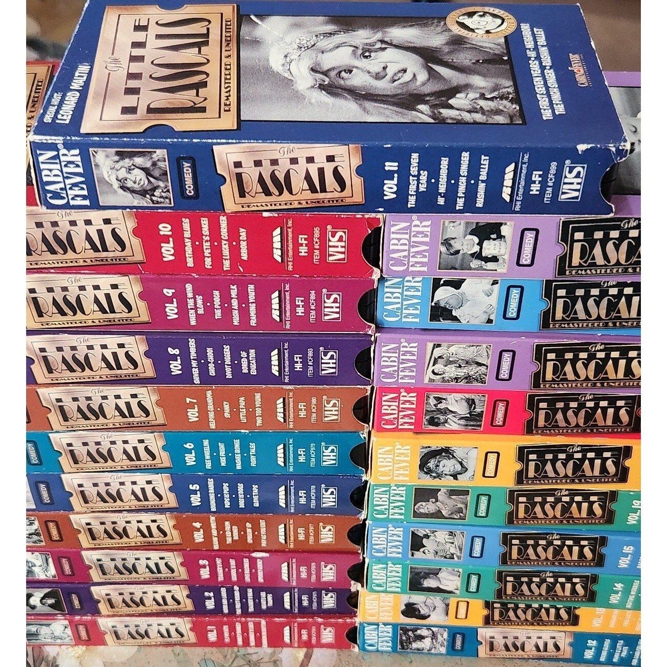 LOT: The Liitle Rascals 21pc VHS Set As lot only