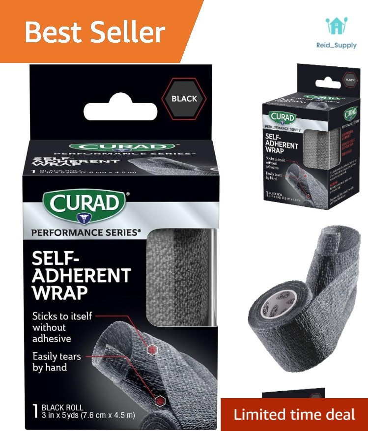 Hypoallergenic Compression Support Wrap - 3 Inches x 5 Yards for Joint Stability