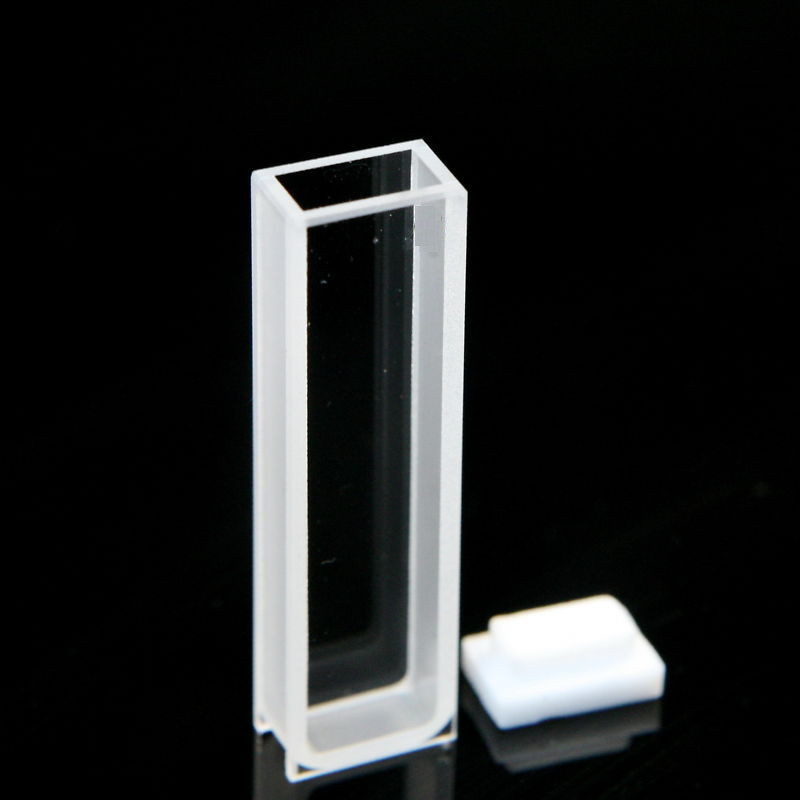 Set of 2 Optical Glass Cuvette, 5mm, spectrometer  cuvettes 1.75ml glass  cells