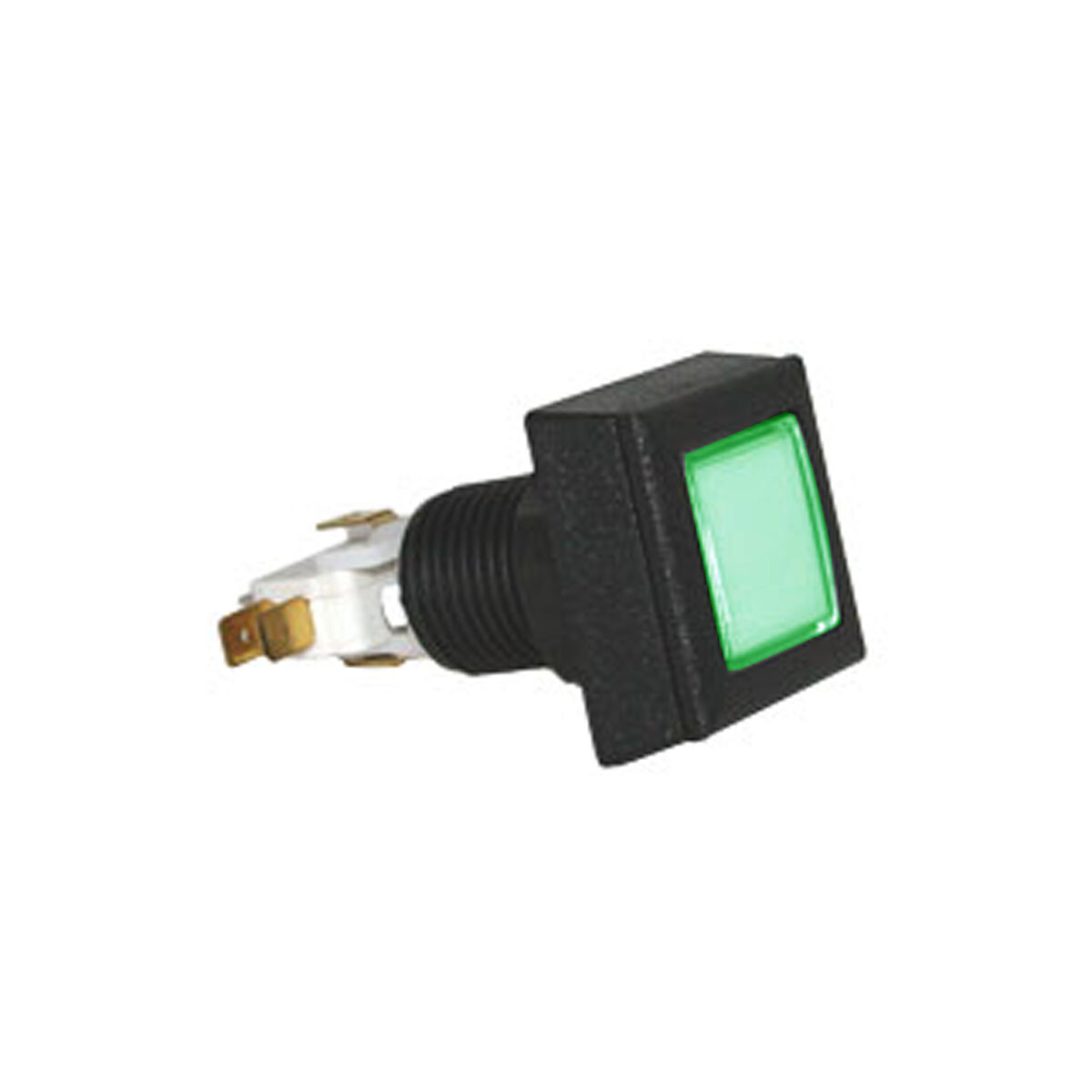 Pushbutton Square Small Low Profile Illuminated with Microswitch - 57-0004