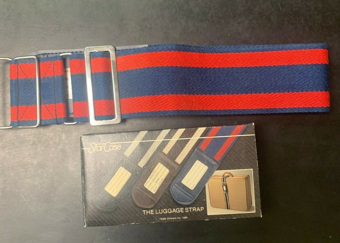 Luggage Strap With ID Holder Suitcase Security Heavy Duty Easy Identification