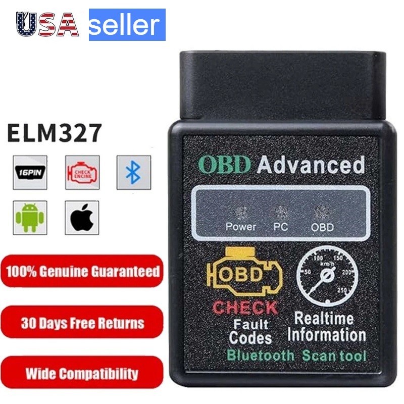 Universal ELM327 OBD2 Code Reader Car Diagnostic Scanner Android iOS 2026 V1.5