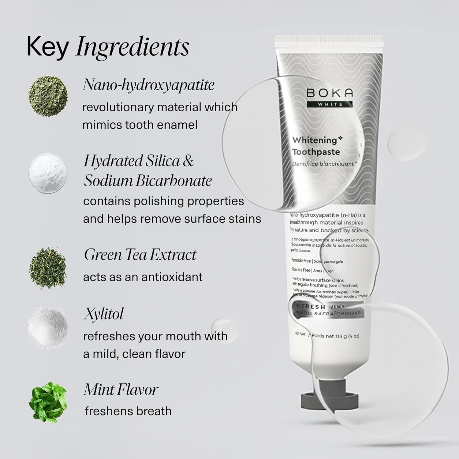 Gentle Nano Hydroxyapatite Toothpaste for Sensitive Teeth - Refreshing Mint