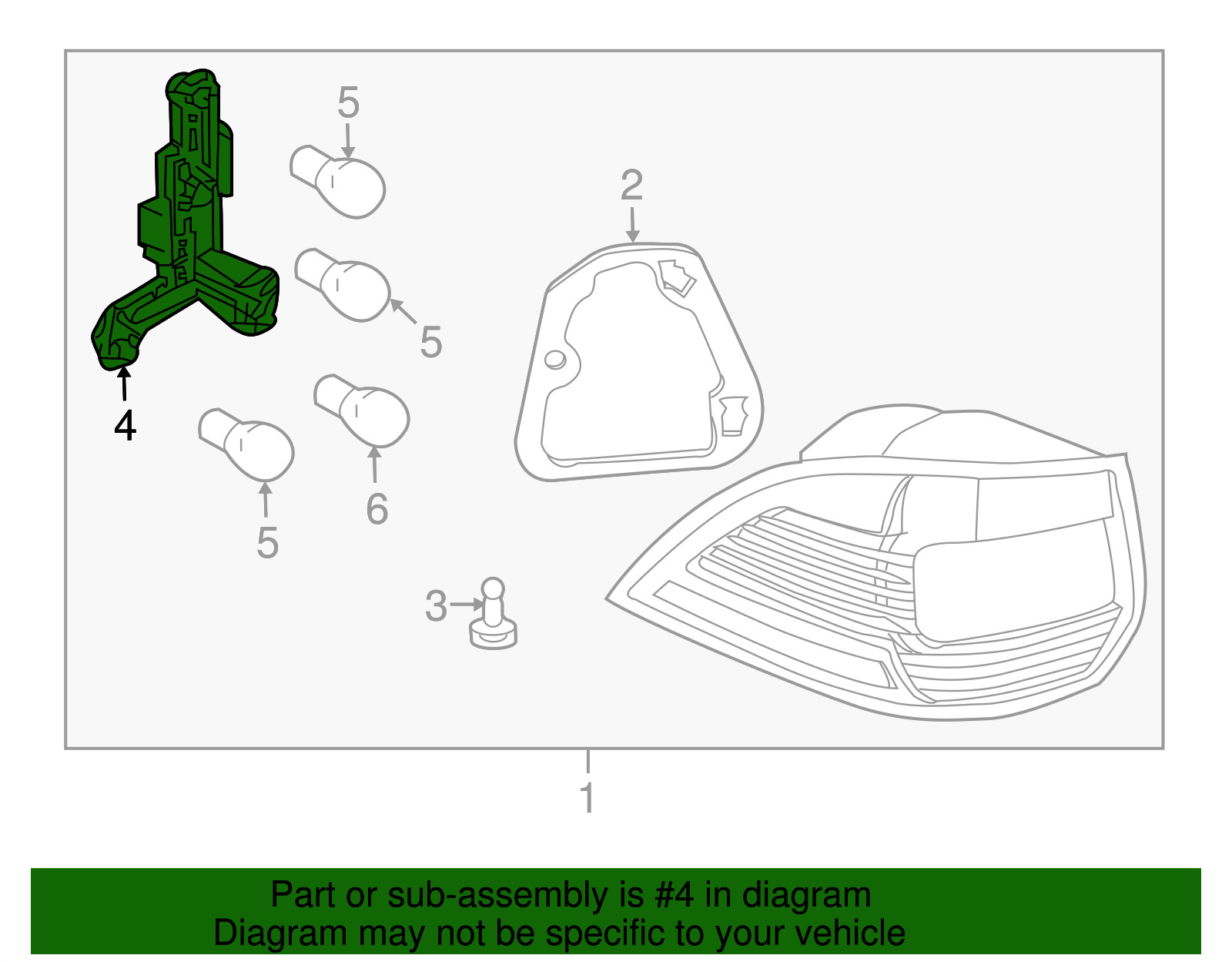 Genuine Volkswagen Tail Light Socket 1K9-945-257