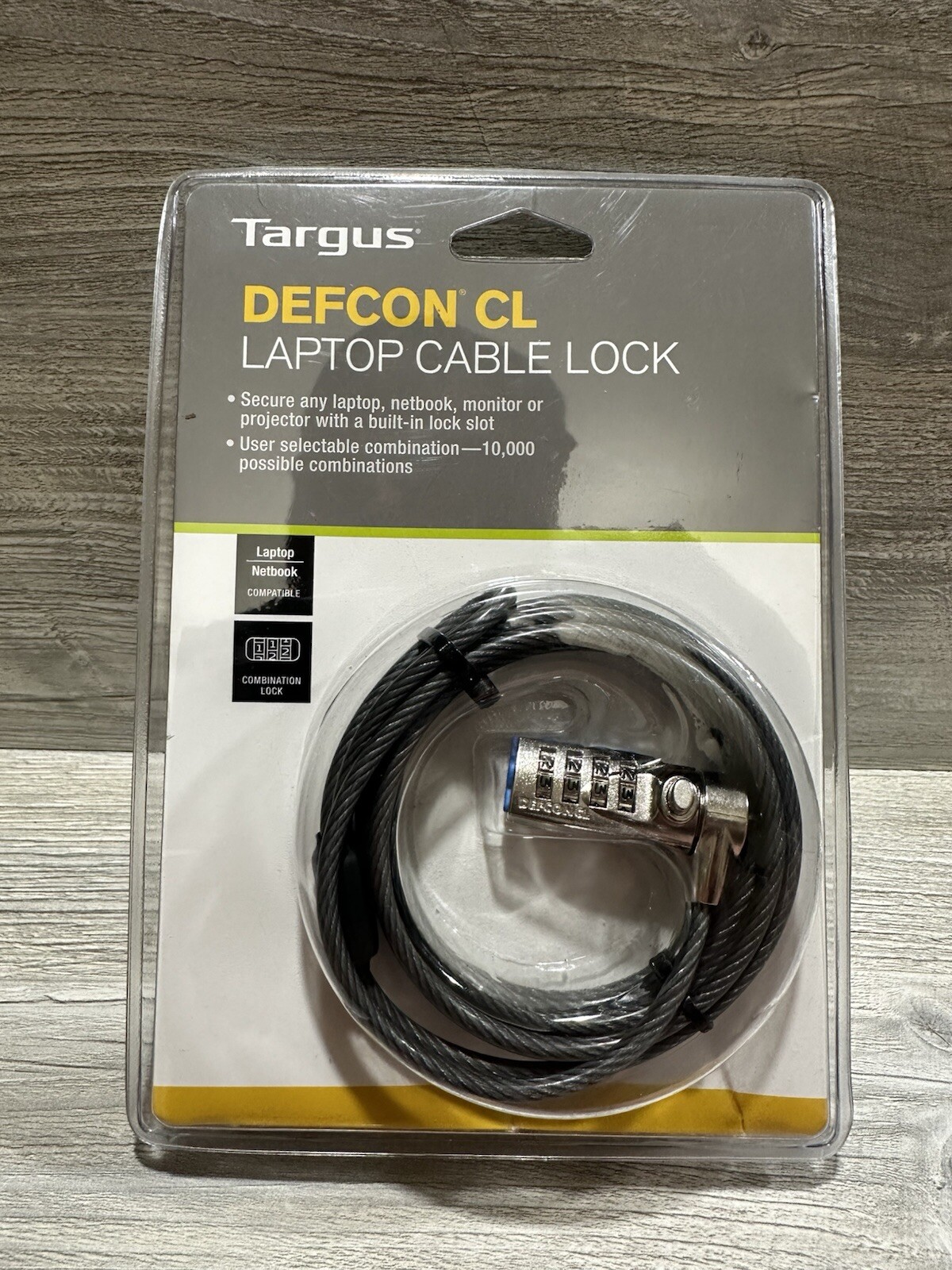Targus Defcon CL Laptop Cable Lock New in the Package *Details*