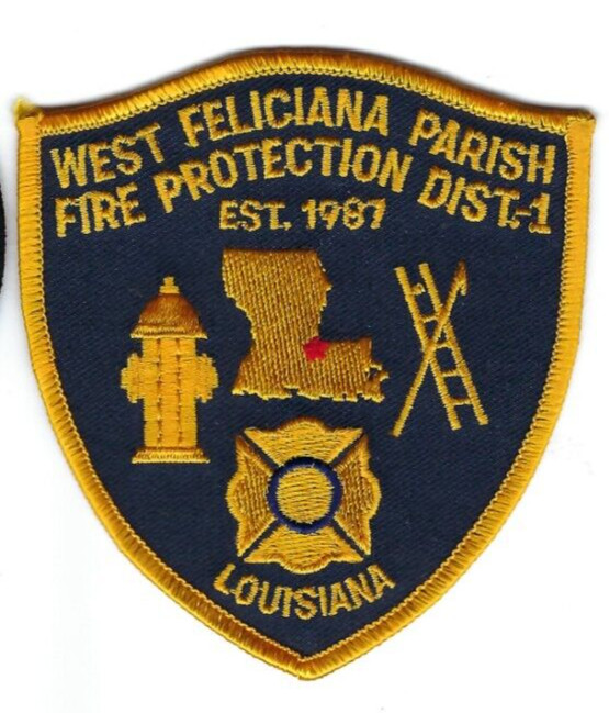West Feliciana Parish LA Louisiana Fire Protection District 1 patch - NEW!