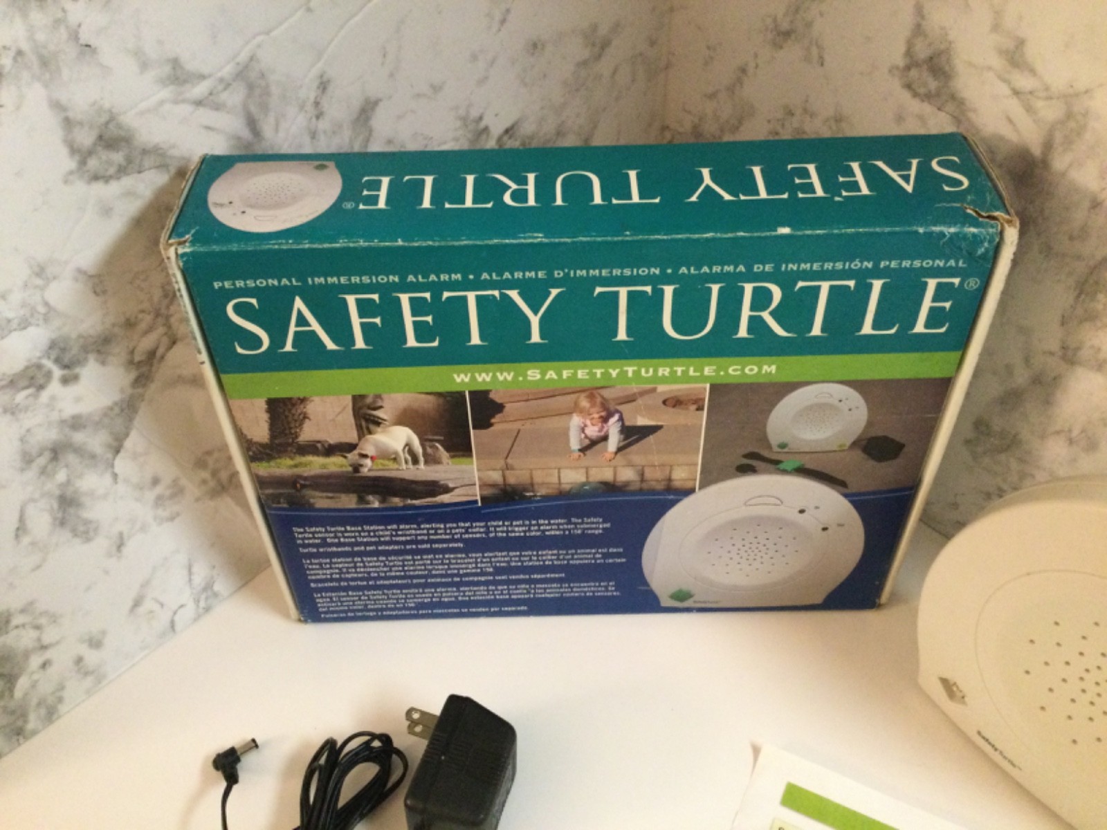 Safety Turtle Base Station Pool Immersion Alarm NO Wristband-All 4 color sensors
