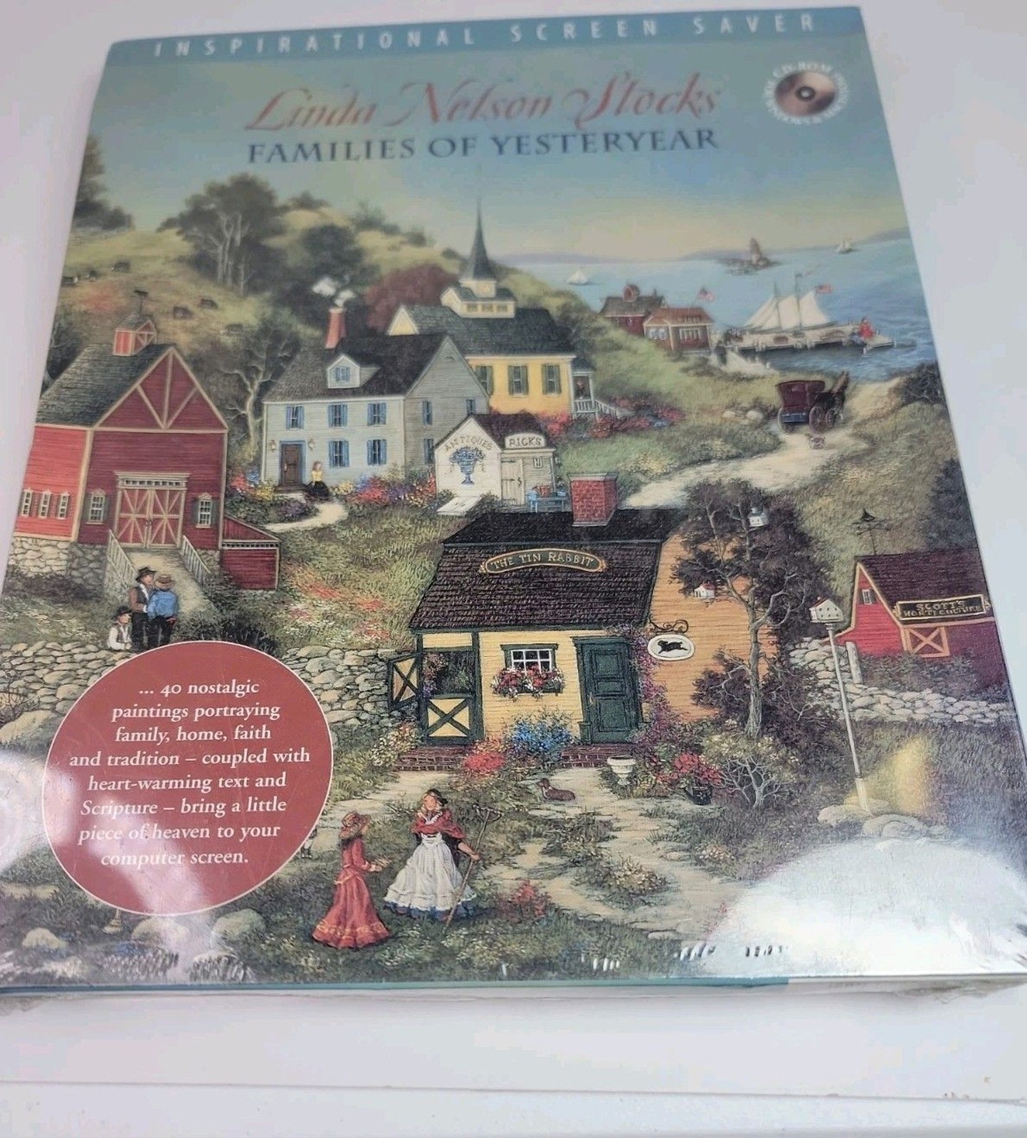 Linda Nelson Stocks Families of Yesteryear CD ROM Inspirational Screen Saver...