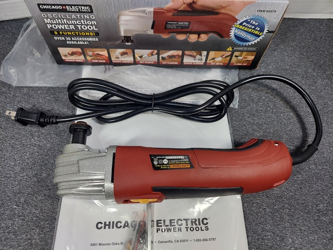 Chicago Electric Oscillating Multifunction Power Tool In Box