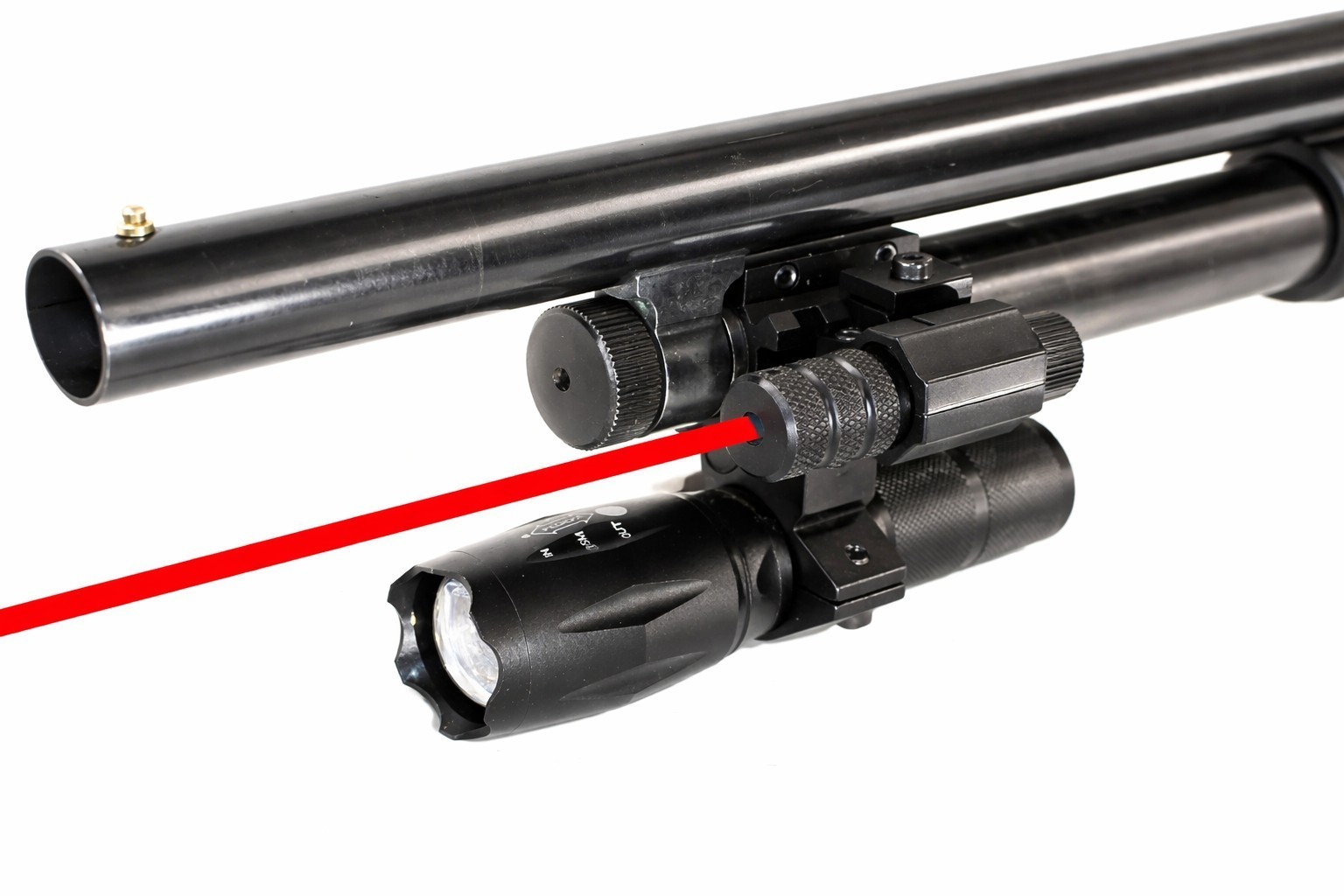 TRINITY Flashlight & Red Laser Combo for Stevens 320 12 Gauge Pump Shotgun