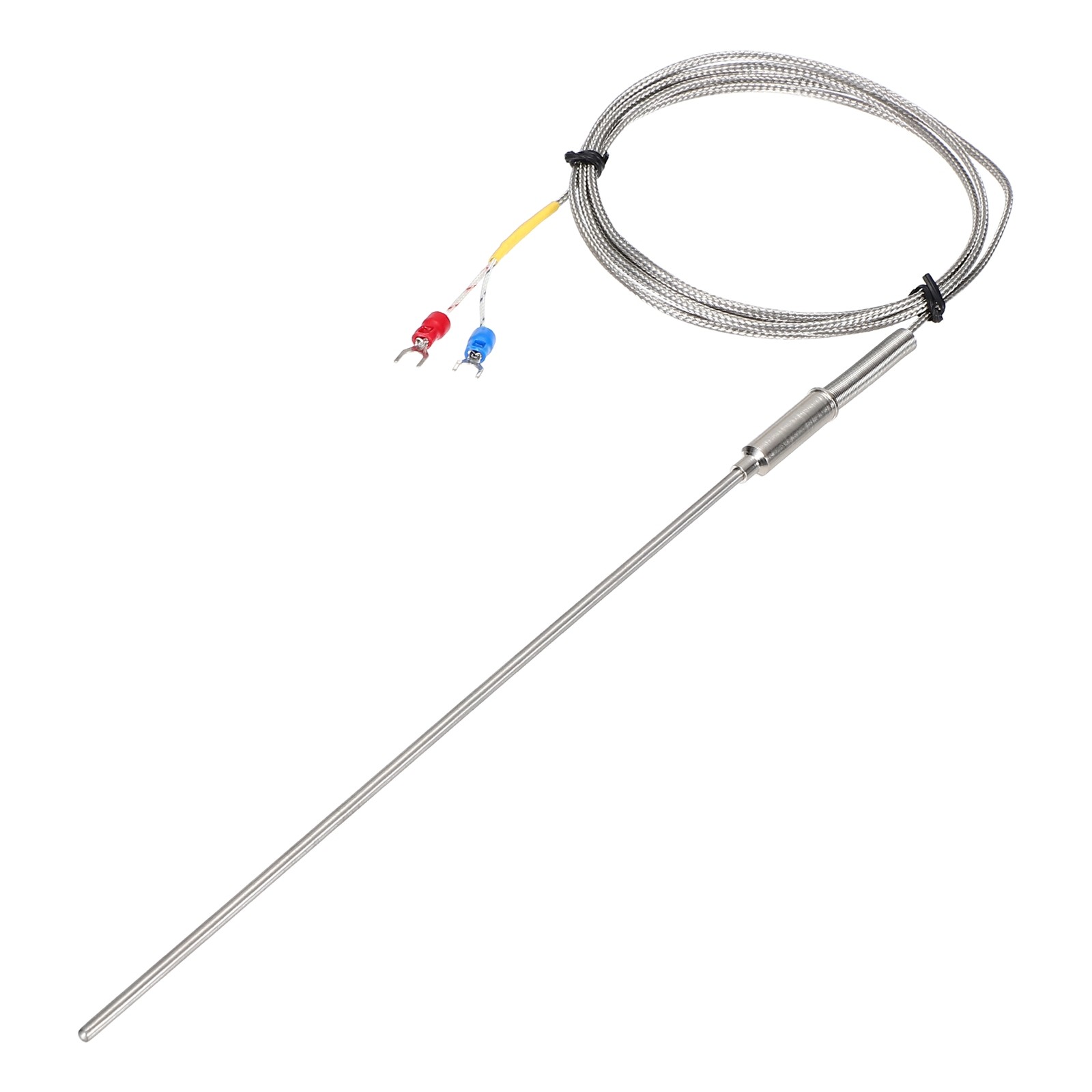 K Type Thermocouple Temperature Sensor Probe 3x200mm 4.9ft Wire 0-1100°C