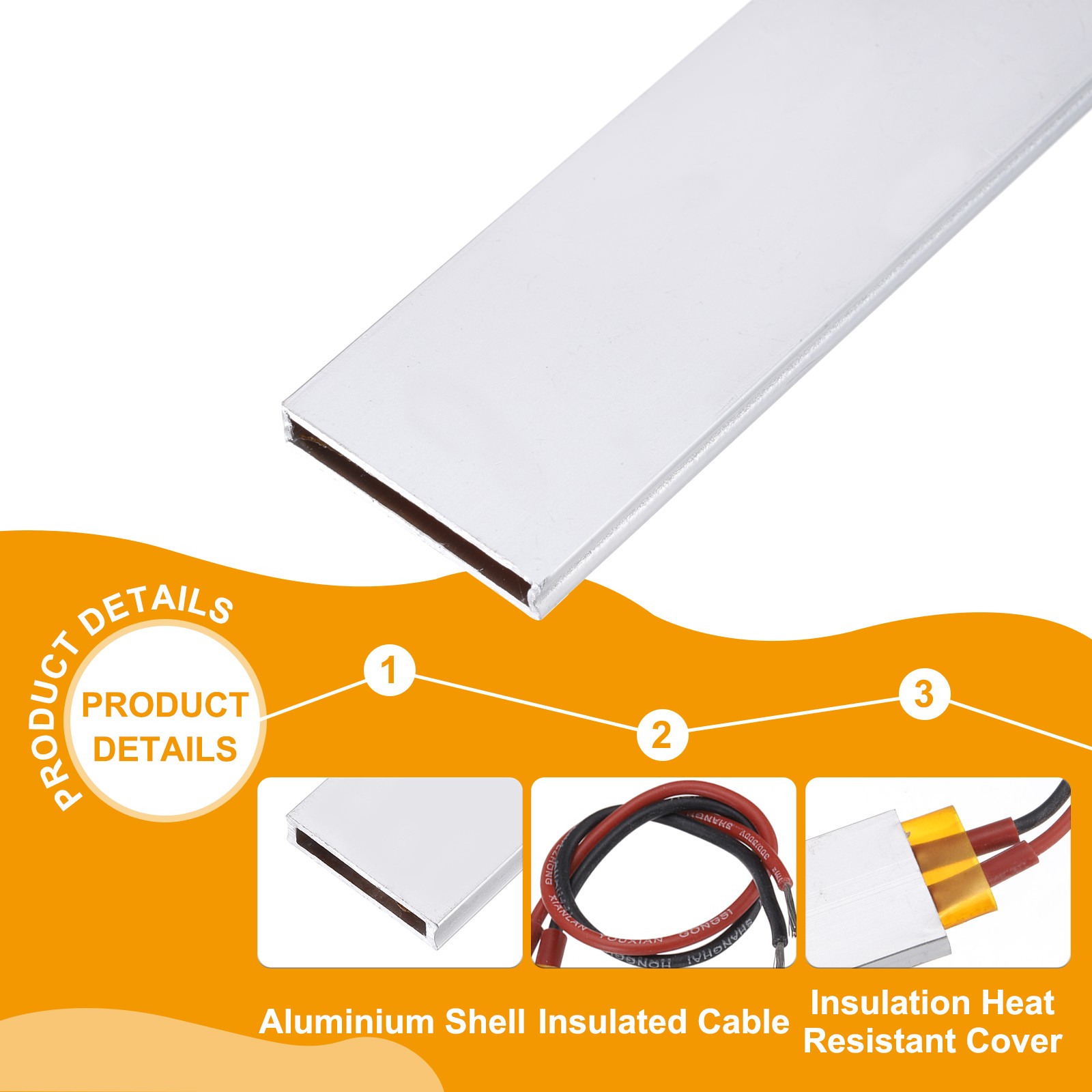 2 Pcs PTC Heating Element 110V 18W-400W 230C PTC Heating Plate
