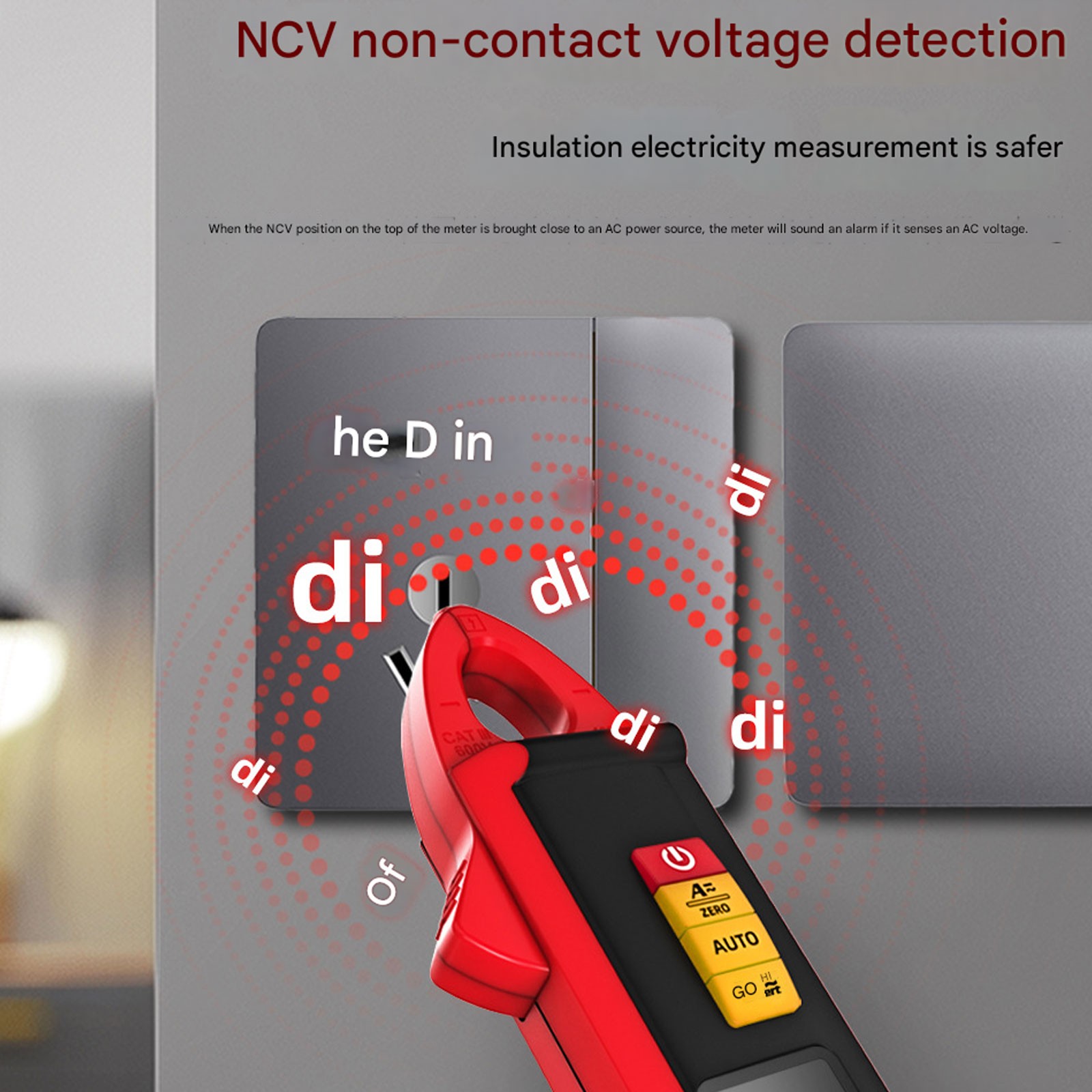 BSIDE UX1 Mini Clamp Meter Digital AC DC Current Voltage Temperature MultimeteCb