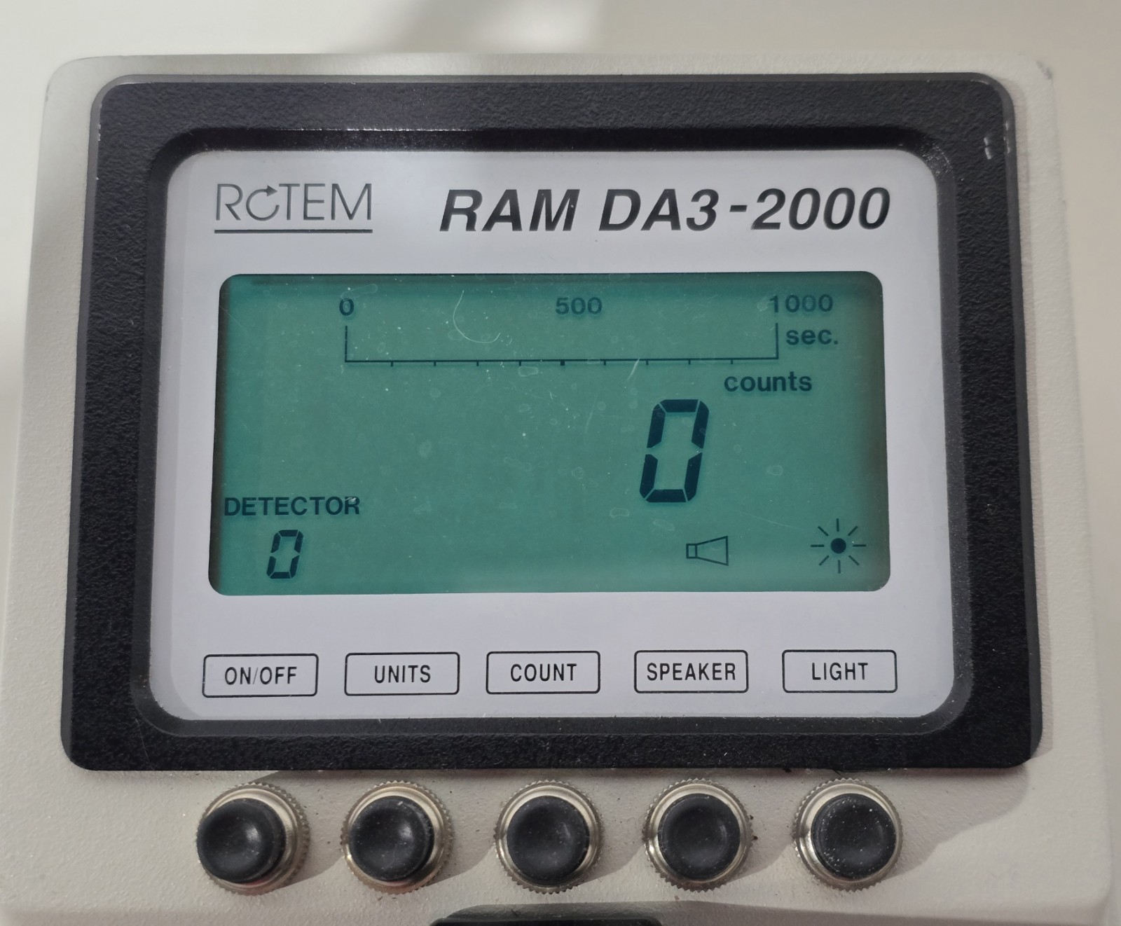 Rotem RAM DA 2000 Radiation Survey Meter DA3-2000 Model 2-033-20