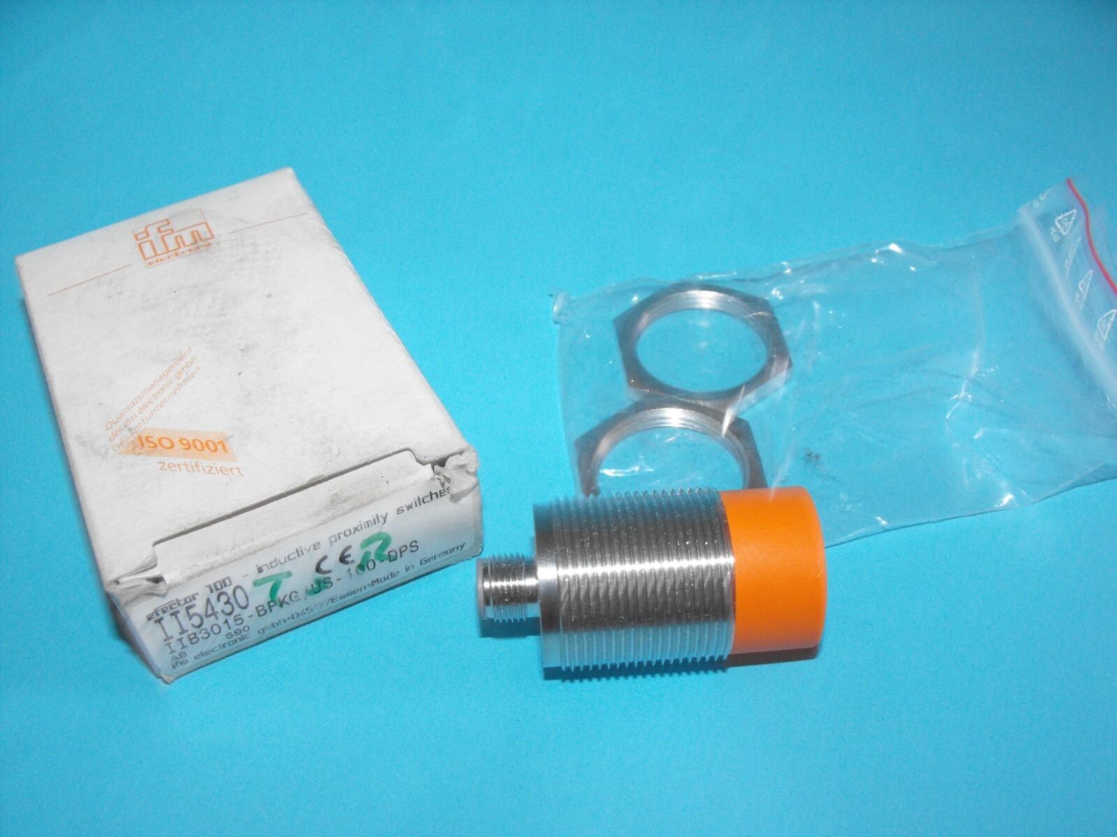 IFM EFECTOR II5430.IIB3015-BPKG/US-100-DPS.18-36VDC.Inductive Sensor.NEW.