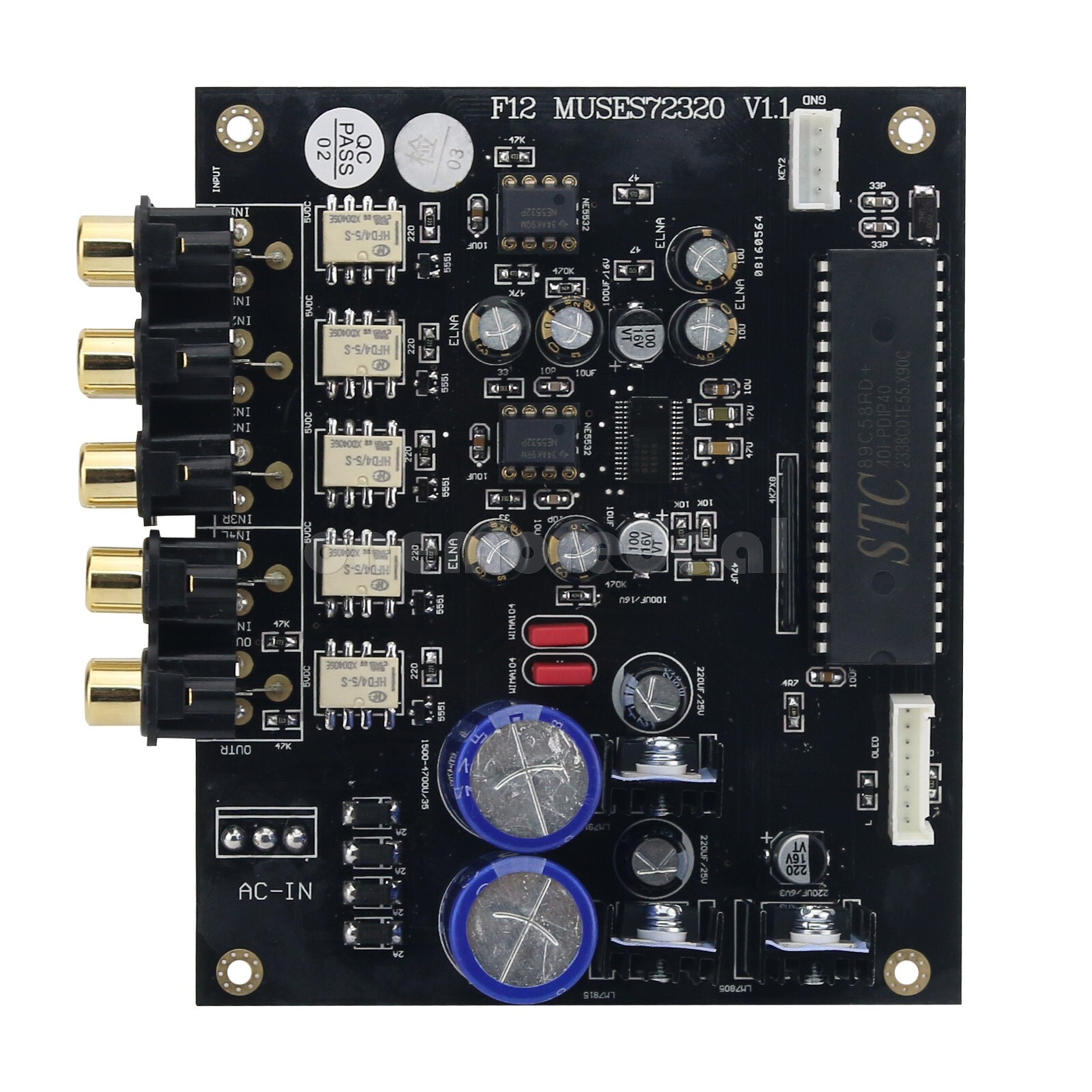 F12 MUSES72320 Enthusiasts Level Preamplifier Board Volume Controller IR Control