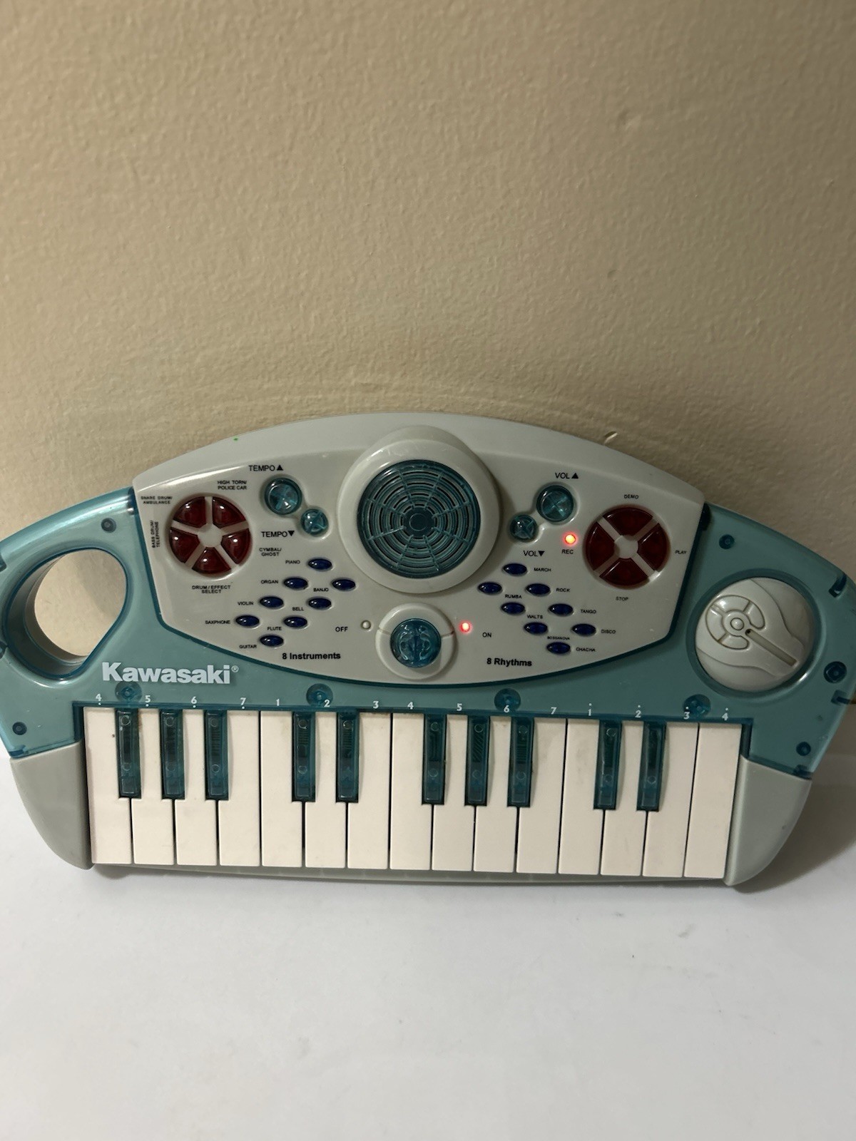 Vintage Kids Kawasaki 25 Key Electronic Keyboard Record And Play (8 Instruments)