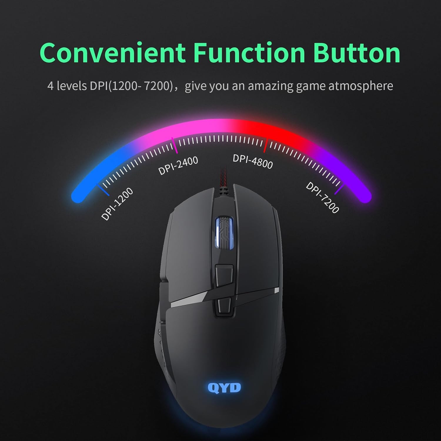 CYD Gaming-Mouse USB PC Computer-Mouse-Wired for Game Daily 7 Programmable Butto