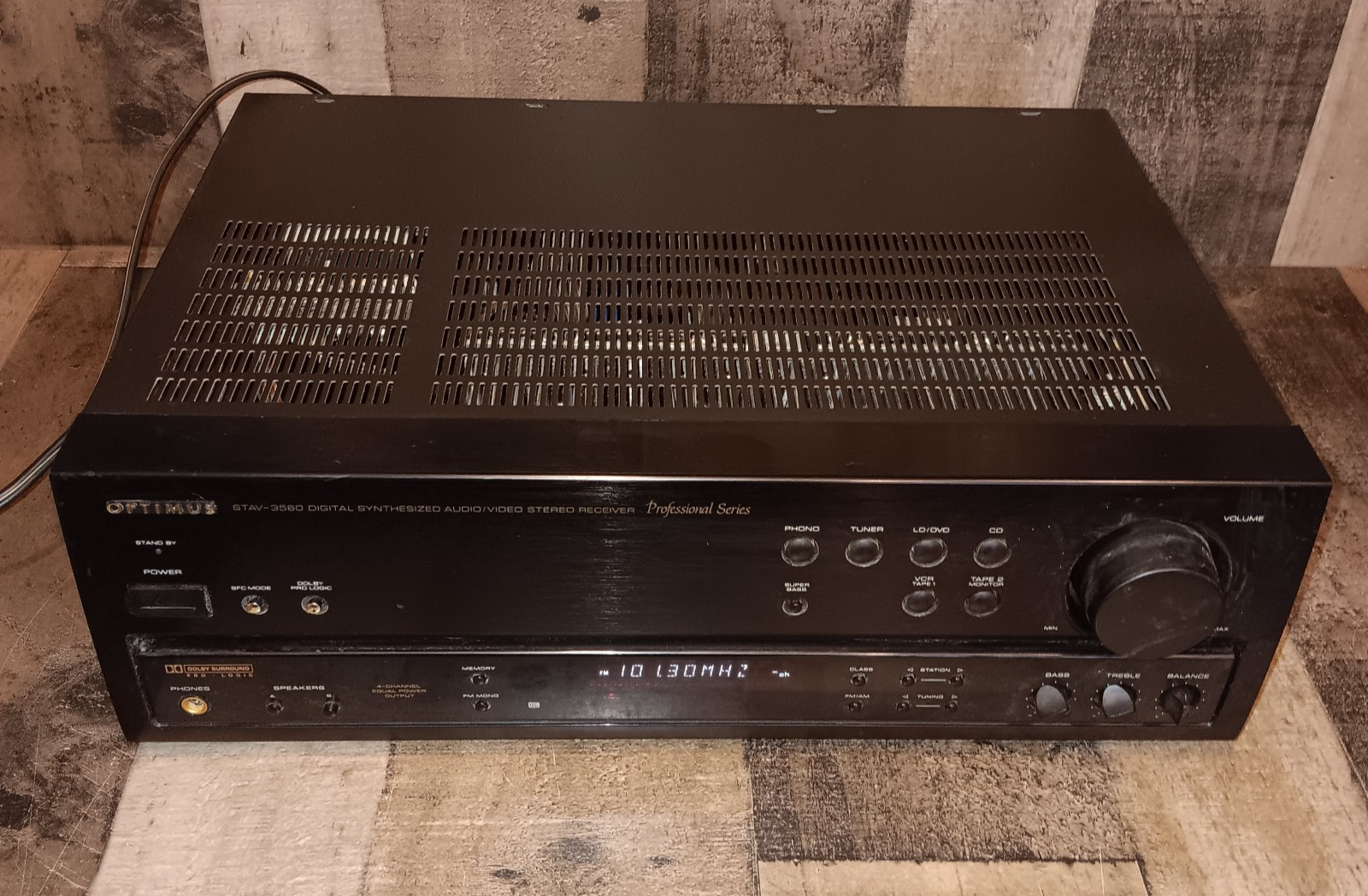 Vintage Optimus STAV-3560 Receiver HiFi Stereo Audio Theater 5 Channel Tested