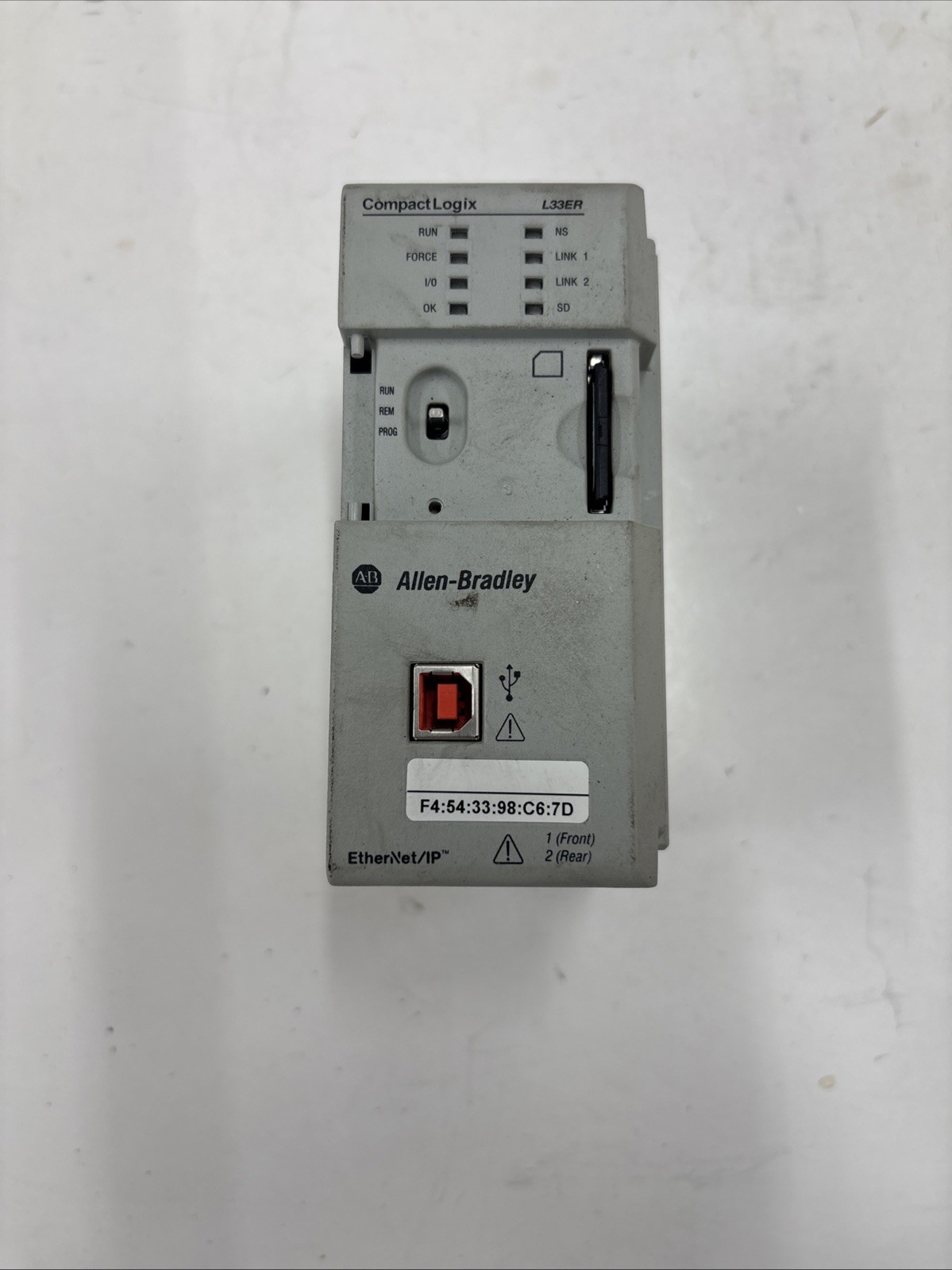 Allen Bradley 1769-L33ER CompactLogix 2MB ENet Controller Ser A FW 1.002