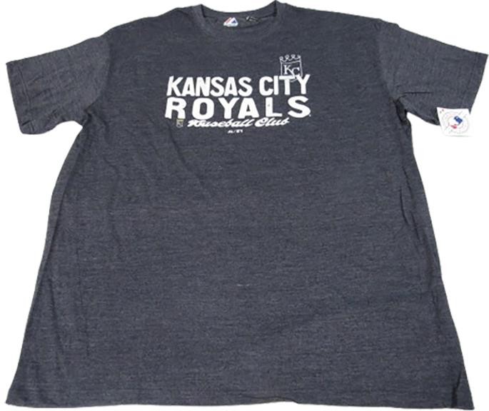New Kansas City Royals Mens Size 4XL-Tall Majestic Blue Shirt