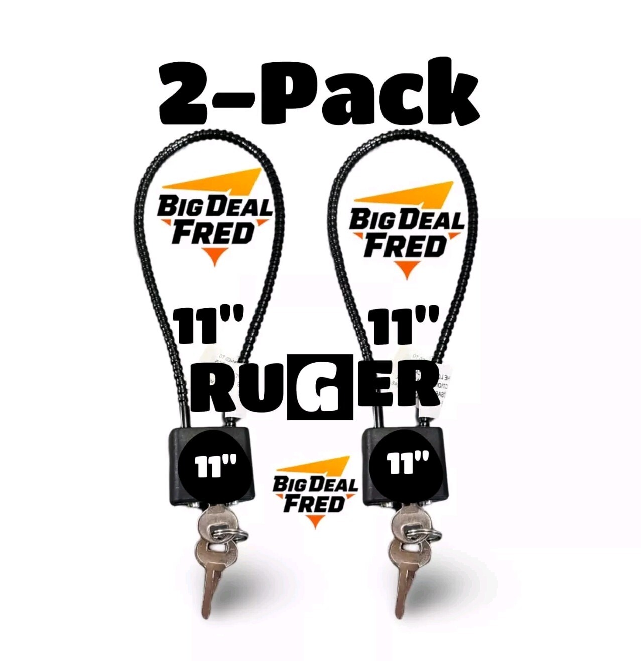 Cable Lock 2 Pack R11SC3 Gun Lock Rifle Shotgun Revolver New
